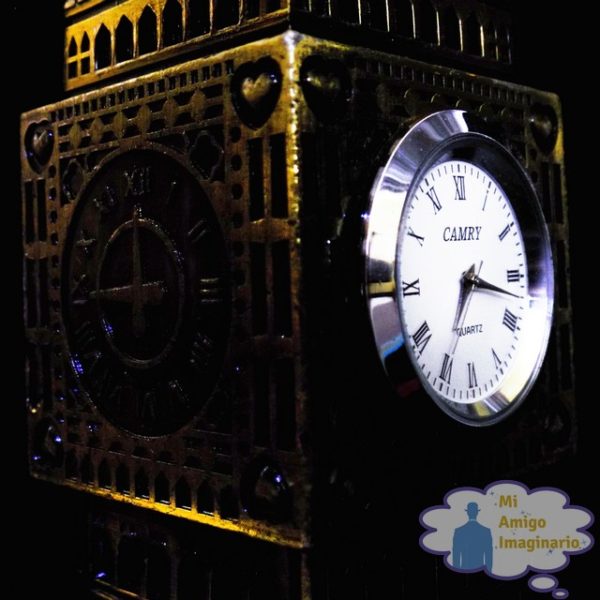 Reloj de Mesa Torre Big Ben de Metal Grande (30 cm) Mi Amigo Imaginario