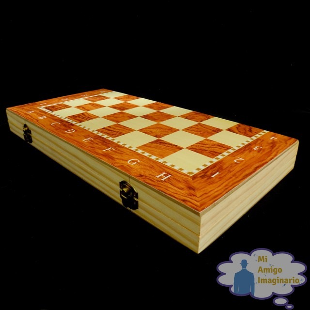 Ajedrez de Madera 3 en 1 Damas y Backgammon Mi Amigo Imaginario Ajedrez de Madera 3 en 1 Damas y Backgammon Mi Amigo Imaginario