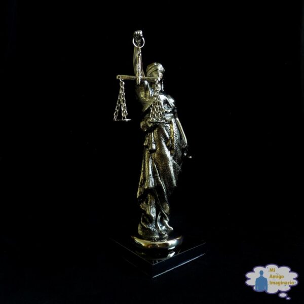 Diosa De La Justicia 30cm Themis Escultura Metal Mi Amigo Imaginario