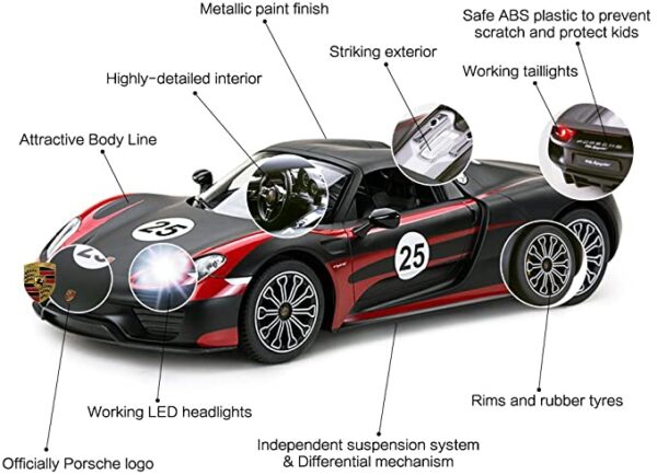 Porsche 918 Spyder Rastar Control Remoto Escala 1:14 Mi Amigo Imaginario