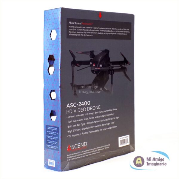 Dron Plegable Asc-2500 Aeronautics Ascend Control Remoto Mi Amigo Imaginario