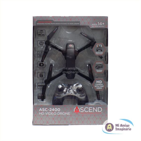 Dron Plegable Asc-2400 Aeronautics Ascend Control Remoto Mi Amigo Imaginario