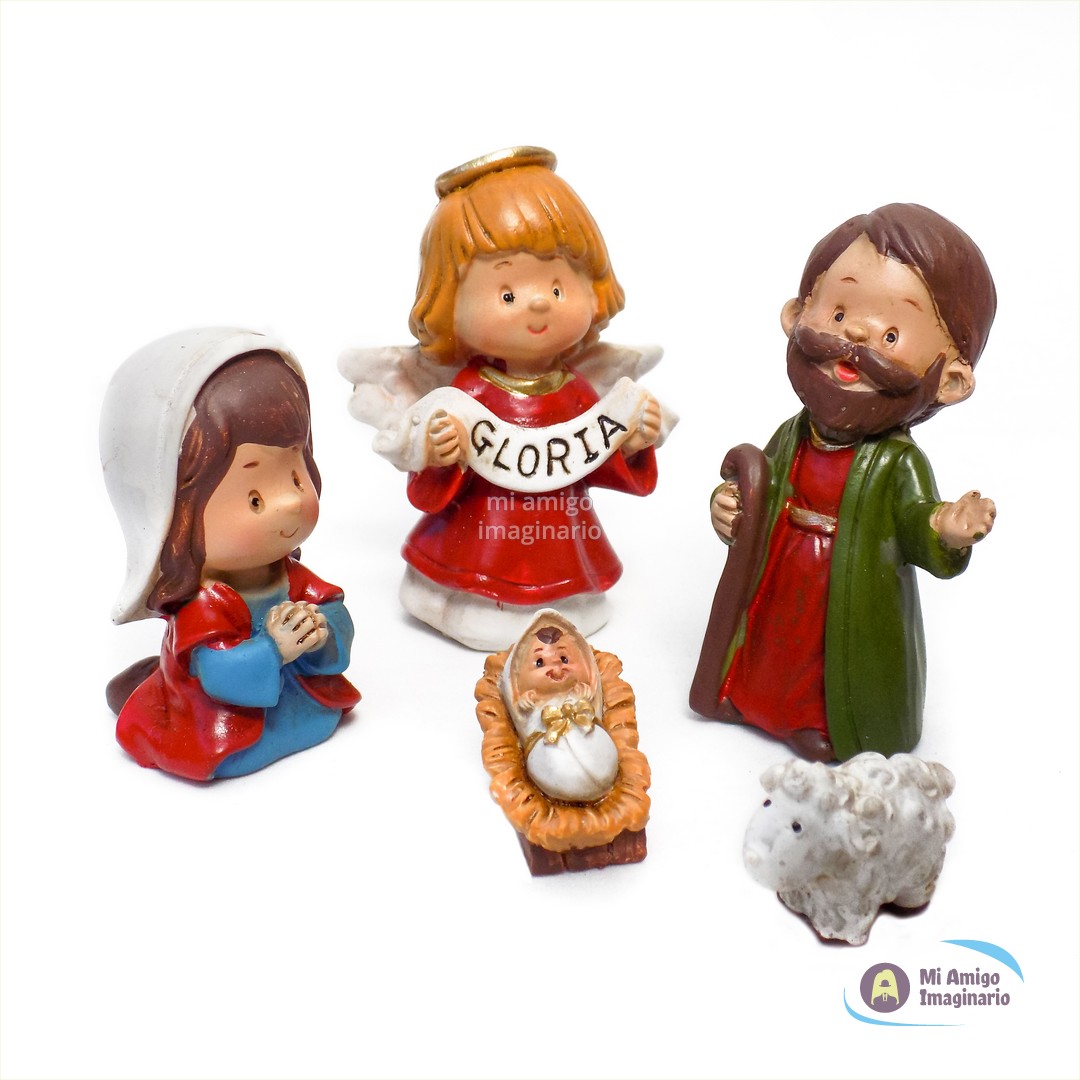 Nacimiento Navideño Chico Caricatura Resina 7cm Jesús María y José Mi Amigo Imaginario Nacimiento Navideño Chico Caricatura Resina 7cm Jesús María y José Mi Amigo Imaginario