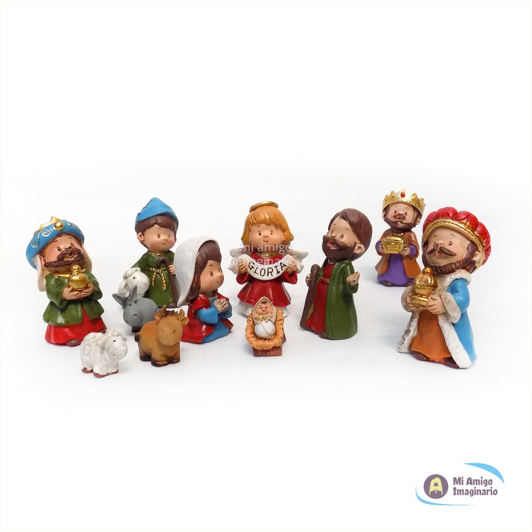 Nacimiento Navideño Chico Caricatura Resina 7cm Jesús María y José Mi Amigo Imaginario Nacimiento Navideño Chico Caricatura Resina 7cm Jesús María y José Mi Amigo Imaginario