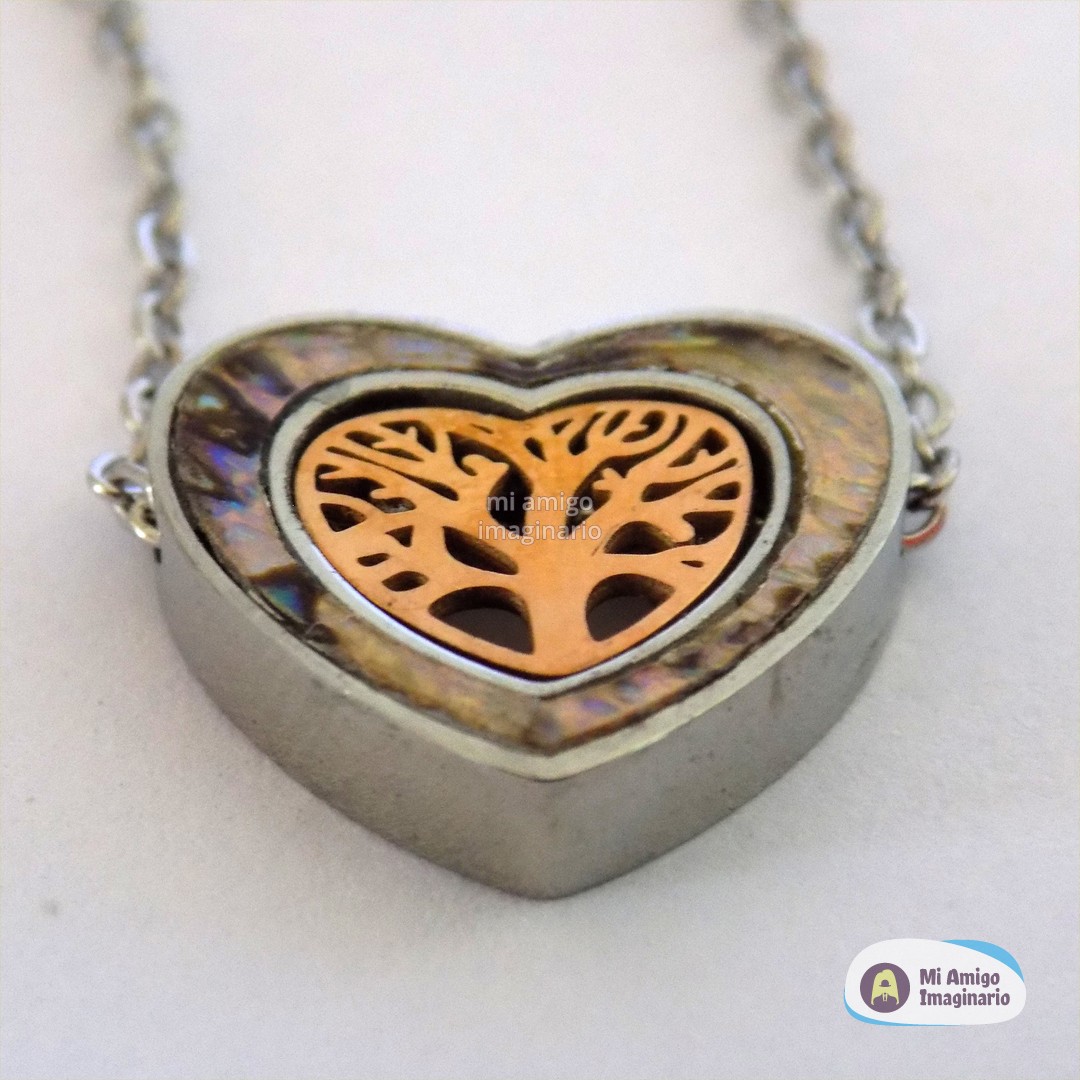 Corazón Árbol Hoja Collar De Pareja Dijes Acero Mi Amigo Imaginario Corazón Árbol Hoja Collar De Pareja Dijes Acero Mi Amigo Imaginario