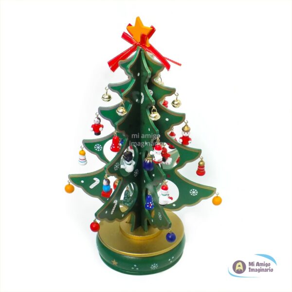 Adorno Musical Mini Árbol Navidad Colgantes De Madera Mdf Mi Amigo Imaginario