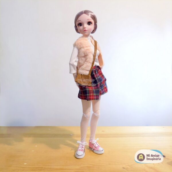 Muñeca Colegiala Kawaii Bjd Articulada Vestida Moda 57cm Mi Amigo Imaginario