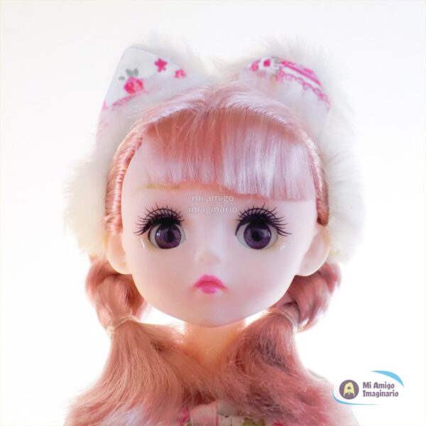 Muñeca Bjd Pompones Mini Kawaii Articulada Ropa Moda 30cm Mi Amigo Imaginario