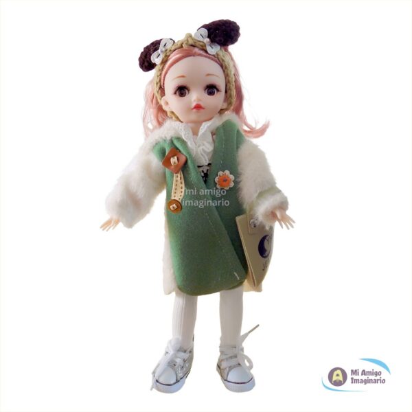 Muñeca Bjd Teddy Mini Kawaii Articulada Ropa Moda 30cm Mi Amigo Imaginario