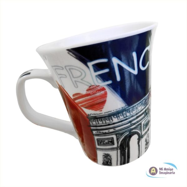 Taza Cerámica Francia Arco Triunfo Bandera Paris Europa Café Mi Amigo Imaginario